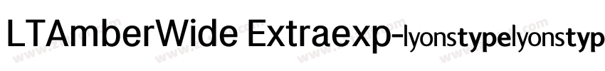 LTAmberWide Extraexp字体转换